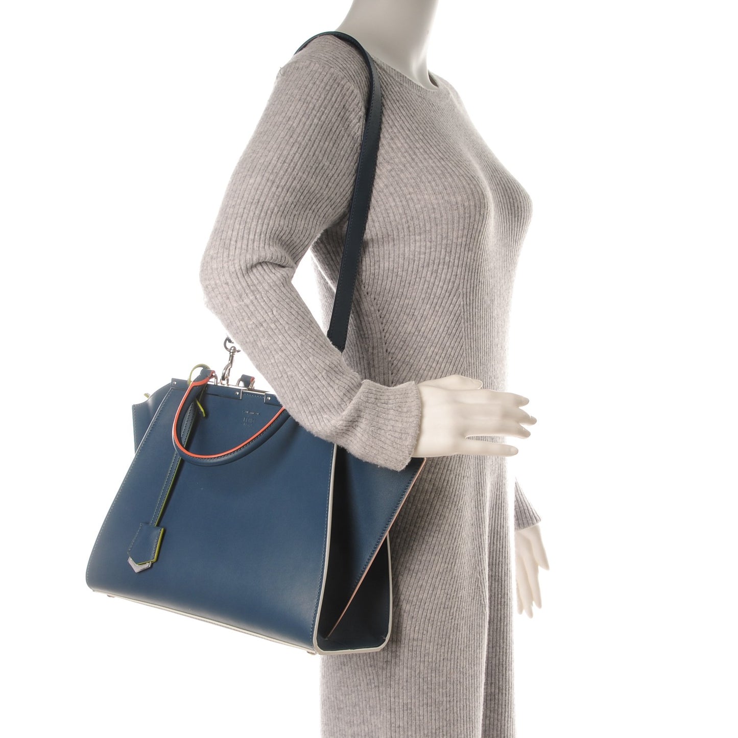 Vitello Dolce Century Petite 3Jours Tote Pavone