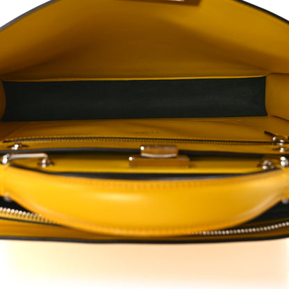 Fendi Vitello King Tamponato FF 1974 Medium Peekaboo I SEE U Satchel Mimosa 5 of 11
