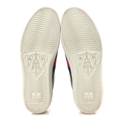 Gucci GG Supreme Monogram Ayers Web Mens New Ace Sneakers 9 Black 7 of 12
