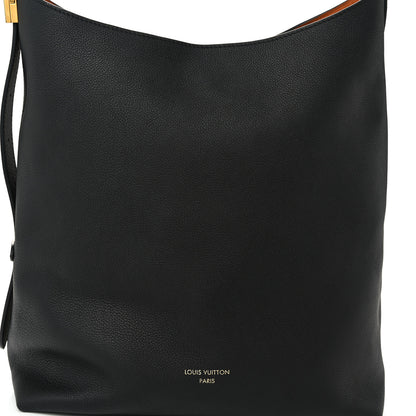 Louis Vuitton Grained Calfskin Low Key Hobo MM Black 8 of 11