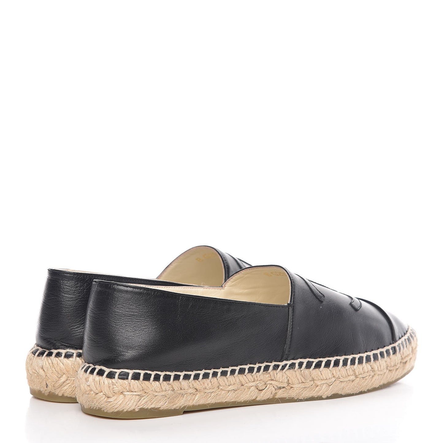 Lambskin CC Espadrilles 38 Black