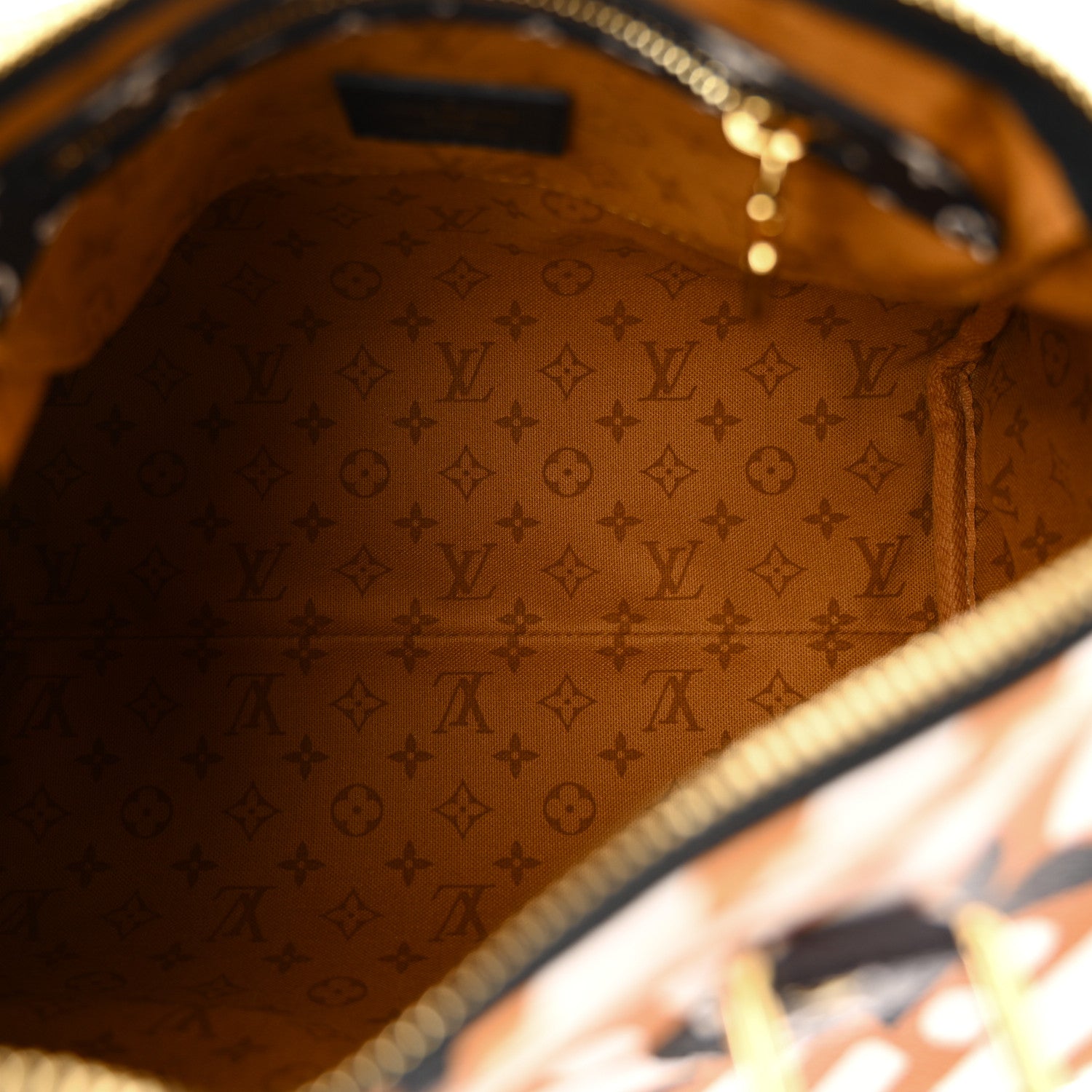 Louis Vuitton Monogram Giant Crafty Speedy Bandouliere 25 Creme Caramel 5 of 9