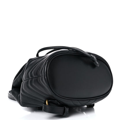 Gucci Calfskin Matelasse GG Marmont Flap Backpack Black 4 of 10
