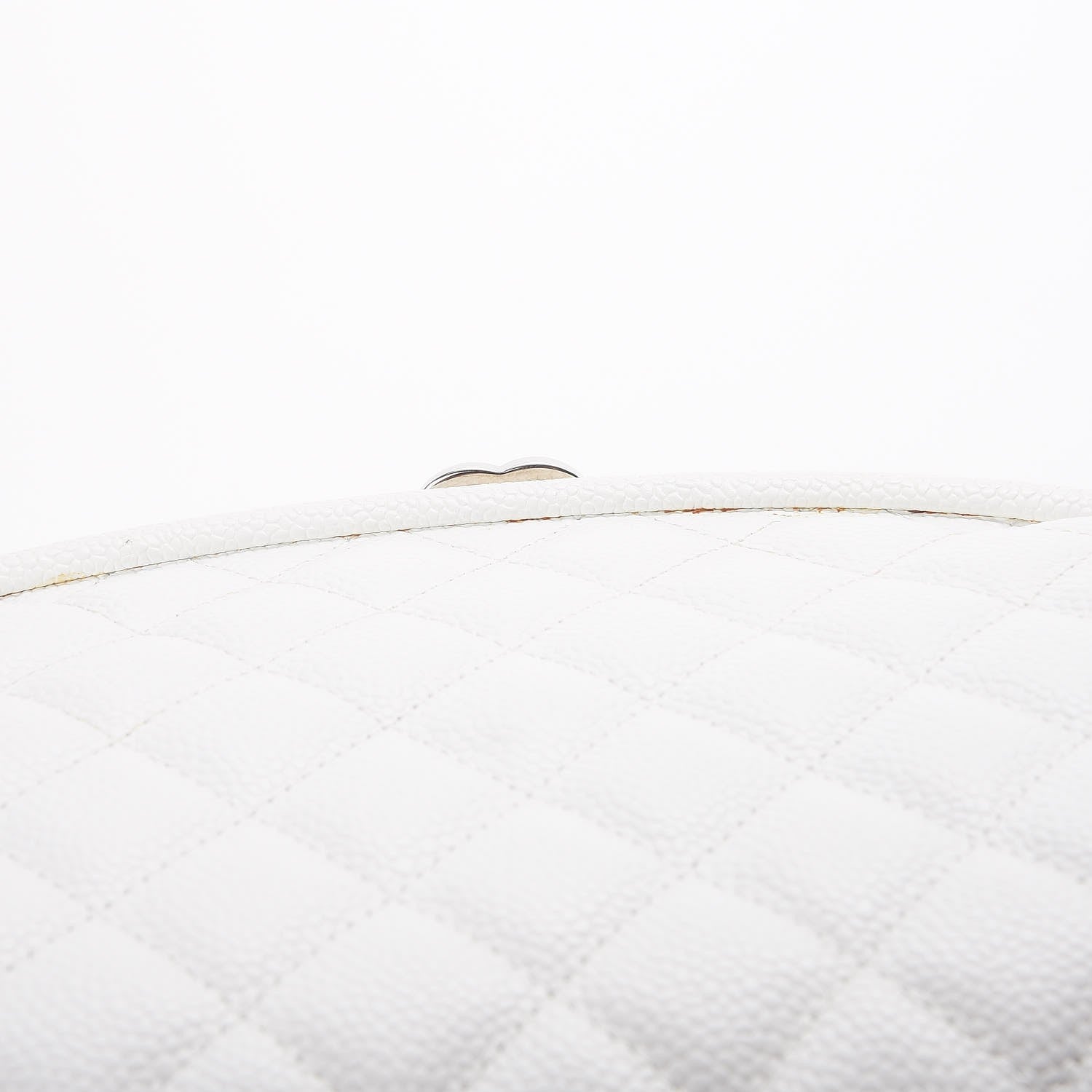 Chanel Caviar Quilted Timeless Clutch White 11 of 14