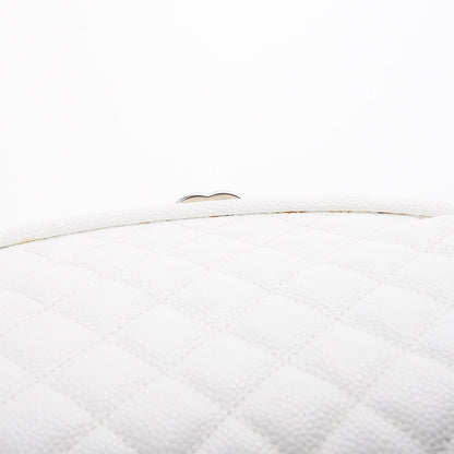 Chanel Caviar Quilted Timeless Clutch White 11 of 14