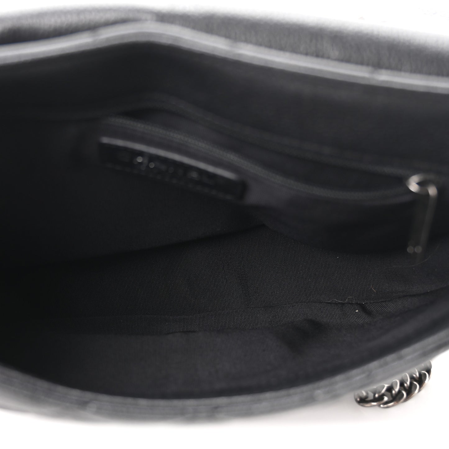 Calfskin Quilted Casual Pocket Messenger Flap Black
