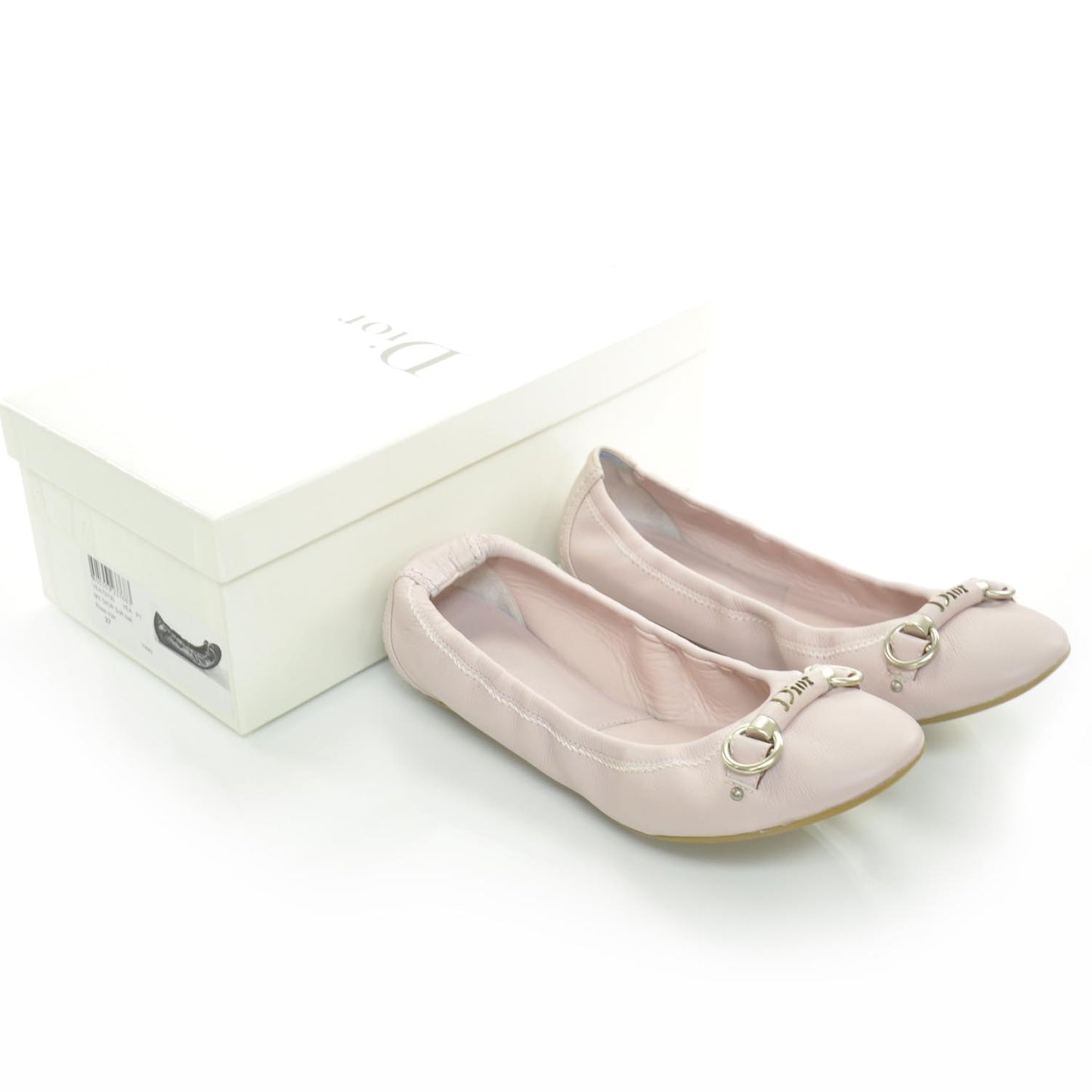 Leather Ballet Flats 37 Pink