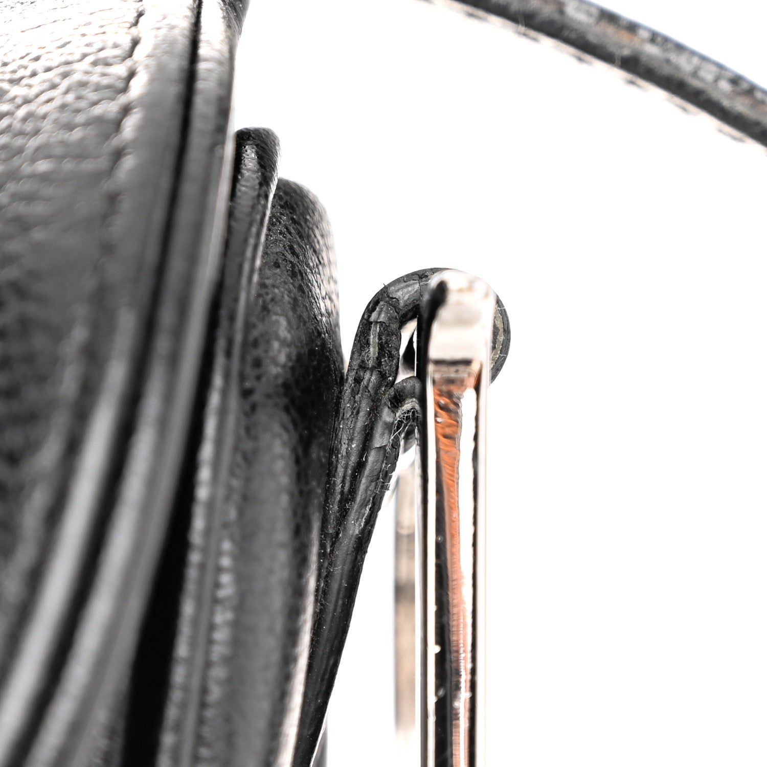 Christian Dior Shiny Goatskin Saddle Bag Black 11 of 13