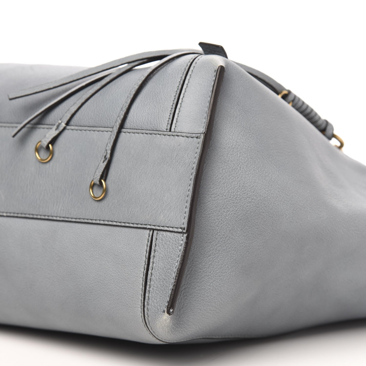 Chloe Smooth Calfskin Medium Milo Shopping Tote Cloudy Blue 9 of 11