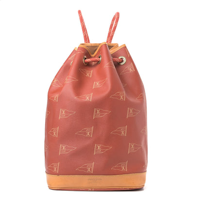 Louis Vuitton Canvas Americas Cup 1995 Saint Tropez Drawstring Bag Red 1 of 12