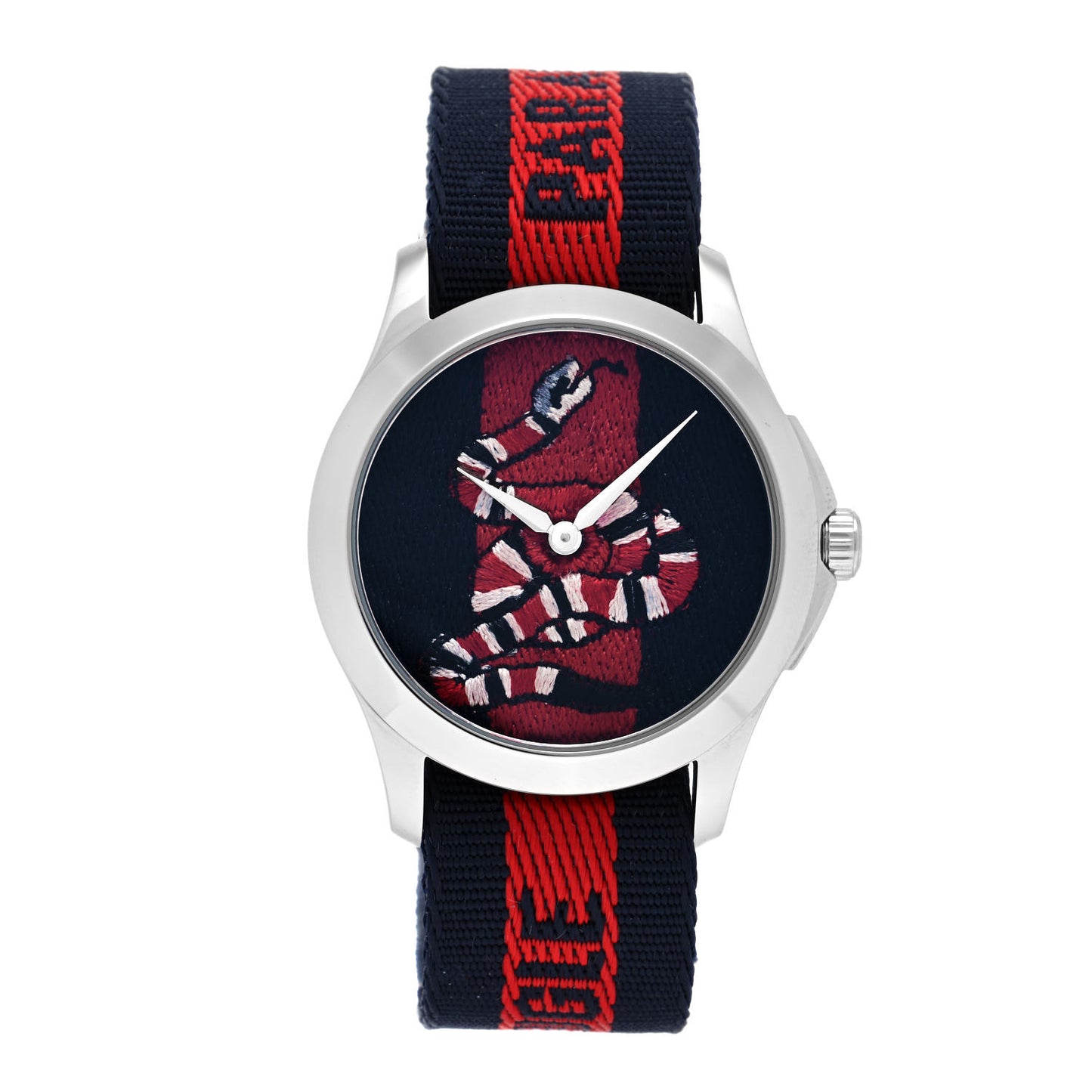 Stainless Steel Nylon 38mm Le Marche Des Merveilles Snake Quartz Watch Navy