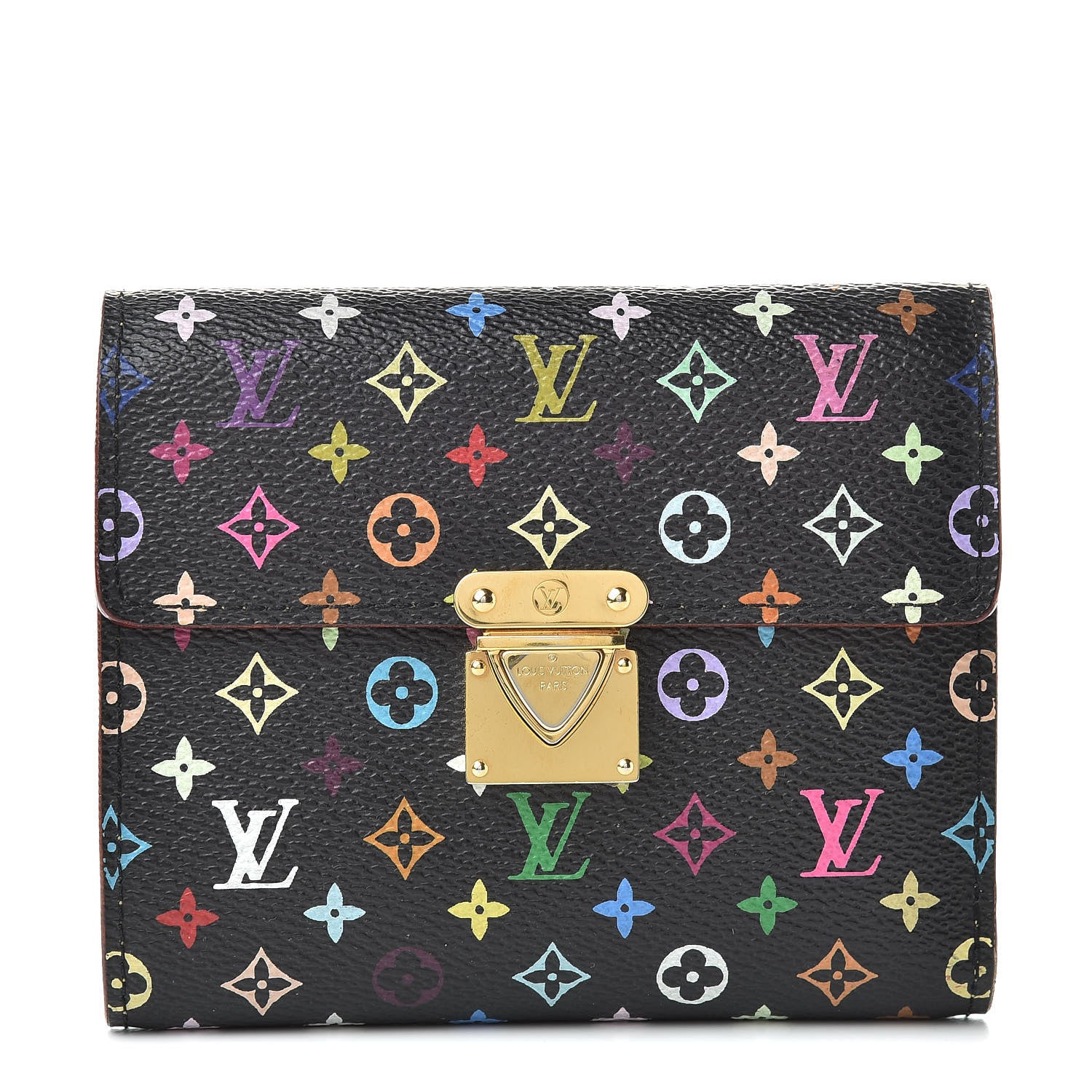 Louis Vuitton Monogram Multicolor Koala Wallet Black 1 of 8