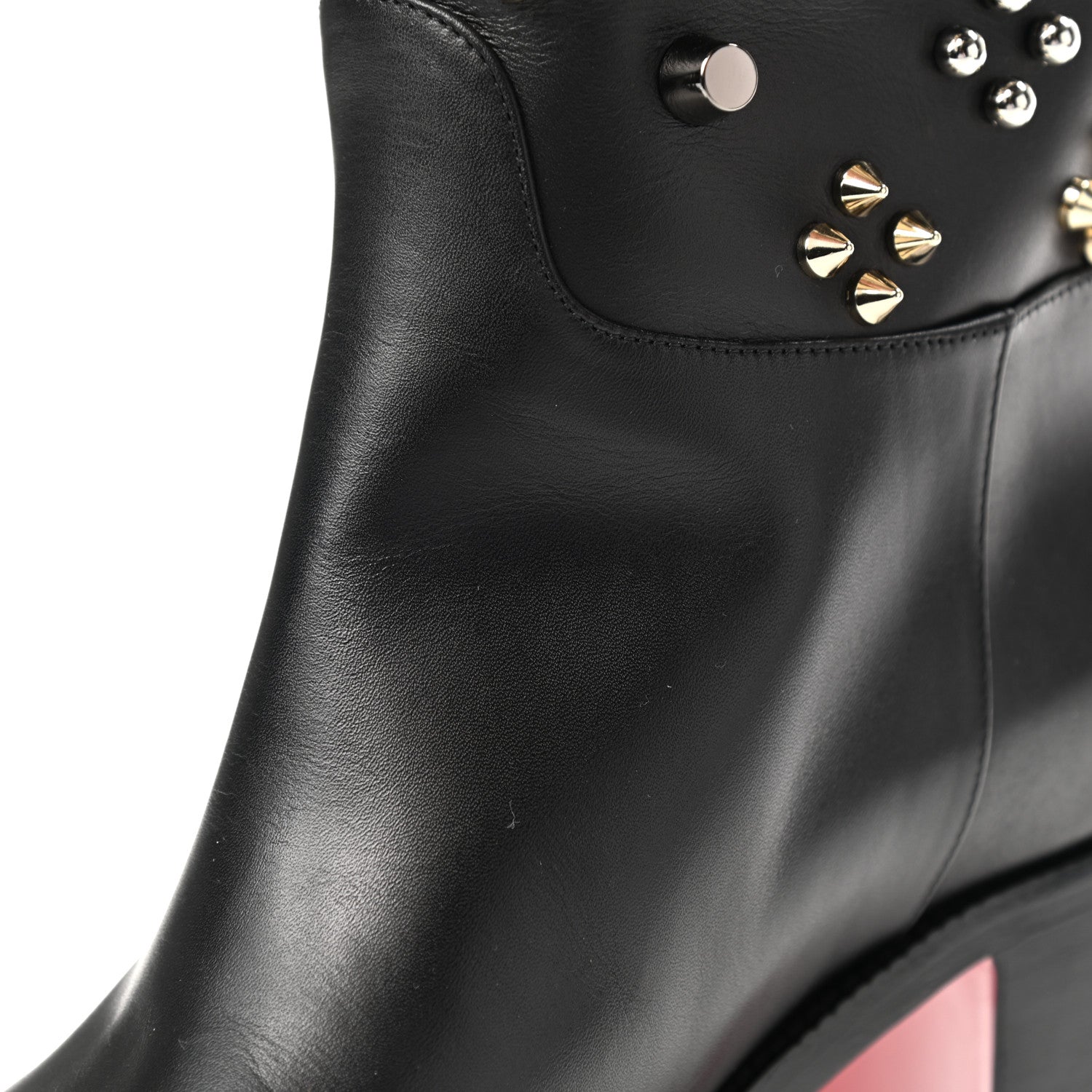 Christian Louboutin Calfskin Studded Clair De Botte 70 Boot 40 Black 11 of 11