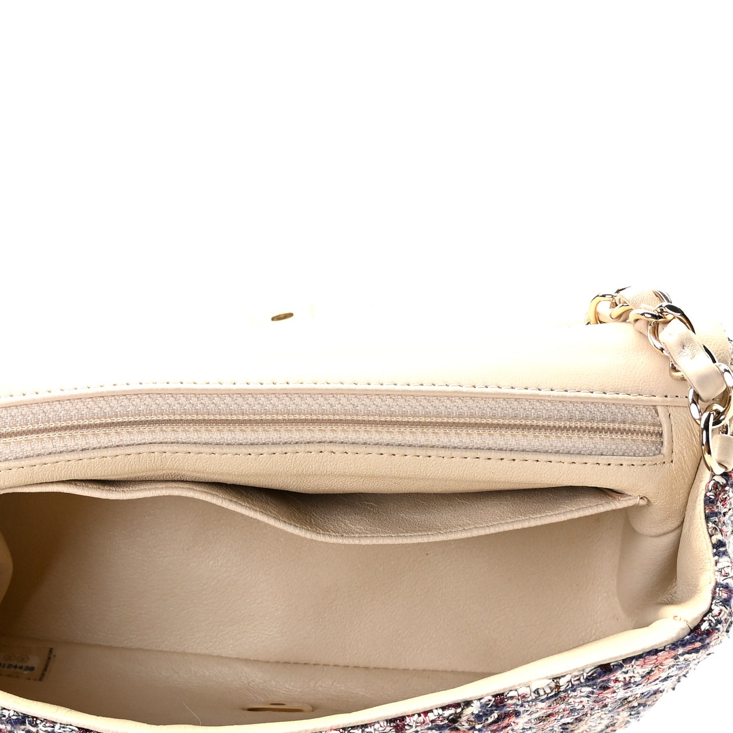 Tweed Quilted Mini Rectangular Flap Pink