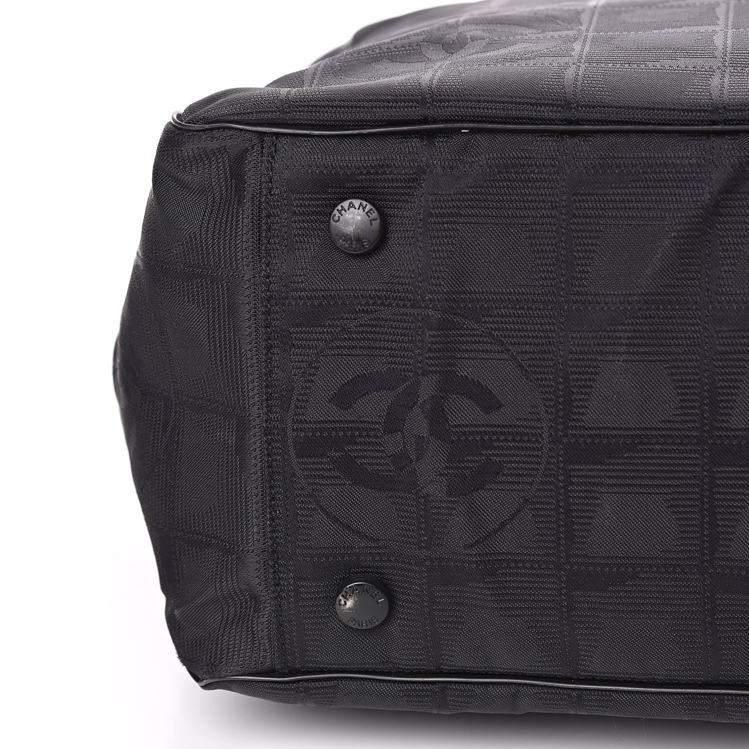 Chanel Nylon Large Travel Tote Black 10 of 14