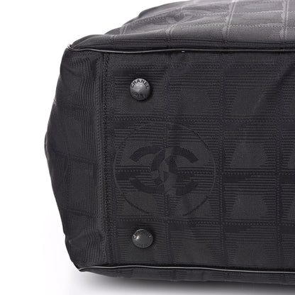 Chanel Nylon Large Travel Tote Black 10 of 14