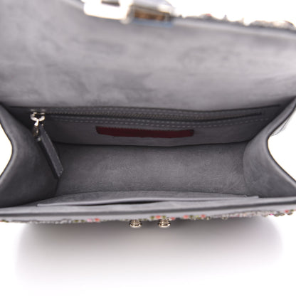 Valentino Garavani Vitello Crystal Embellished Glam Lock Rockstud Flap Periwinkle 5 of 10