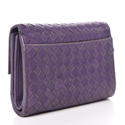 Bottega Veneta Nappa Intrecciato Continental Compact Flap Wallet Parma 3 of 19