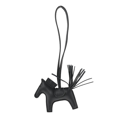 Hermes Milo Lambskin Grigri Rodeo Horse Bag Charm PM Ardoise 1 of 4