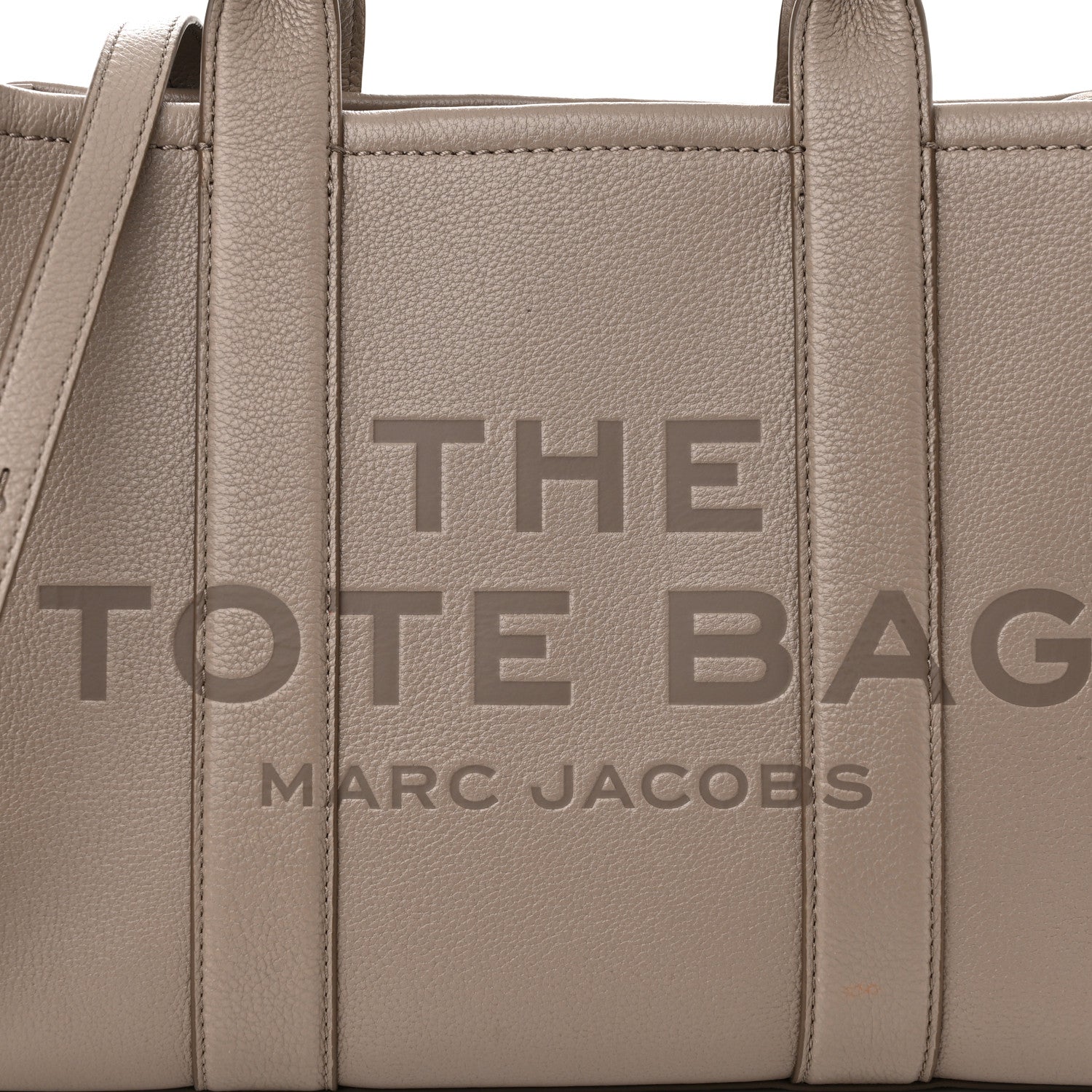 Marc Jacobs Grained Calfskin Medium The Tote Bag Grey 9 of 11