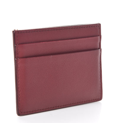 Burberry Grained Calfskin Crest Embossed Card Holder Red 3 of 6