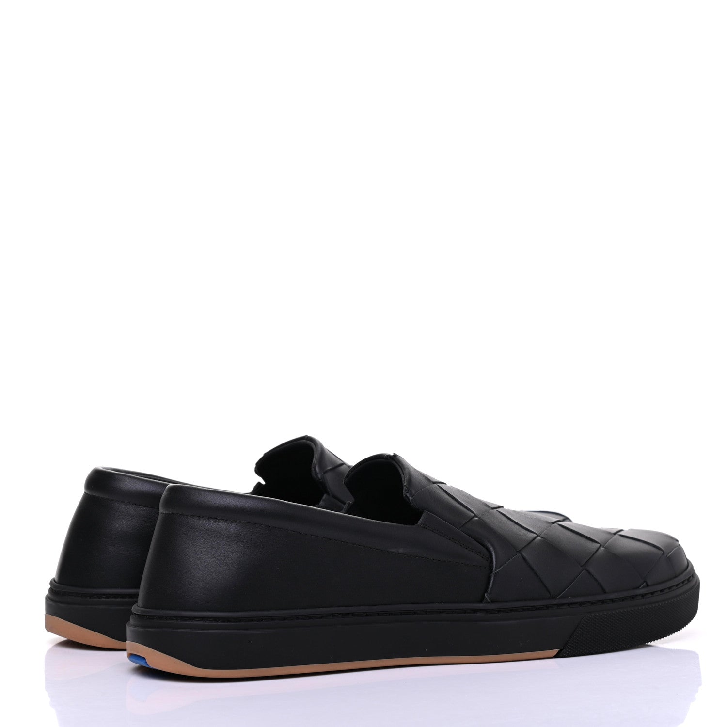 Bottega Veneta Nappa Intrecciato Slip On Sneakers 43 Black 4 of 8