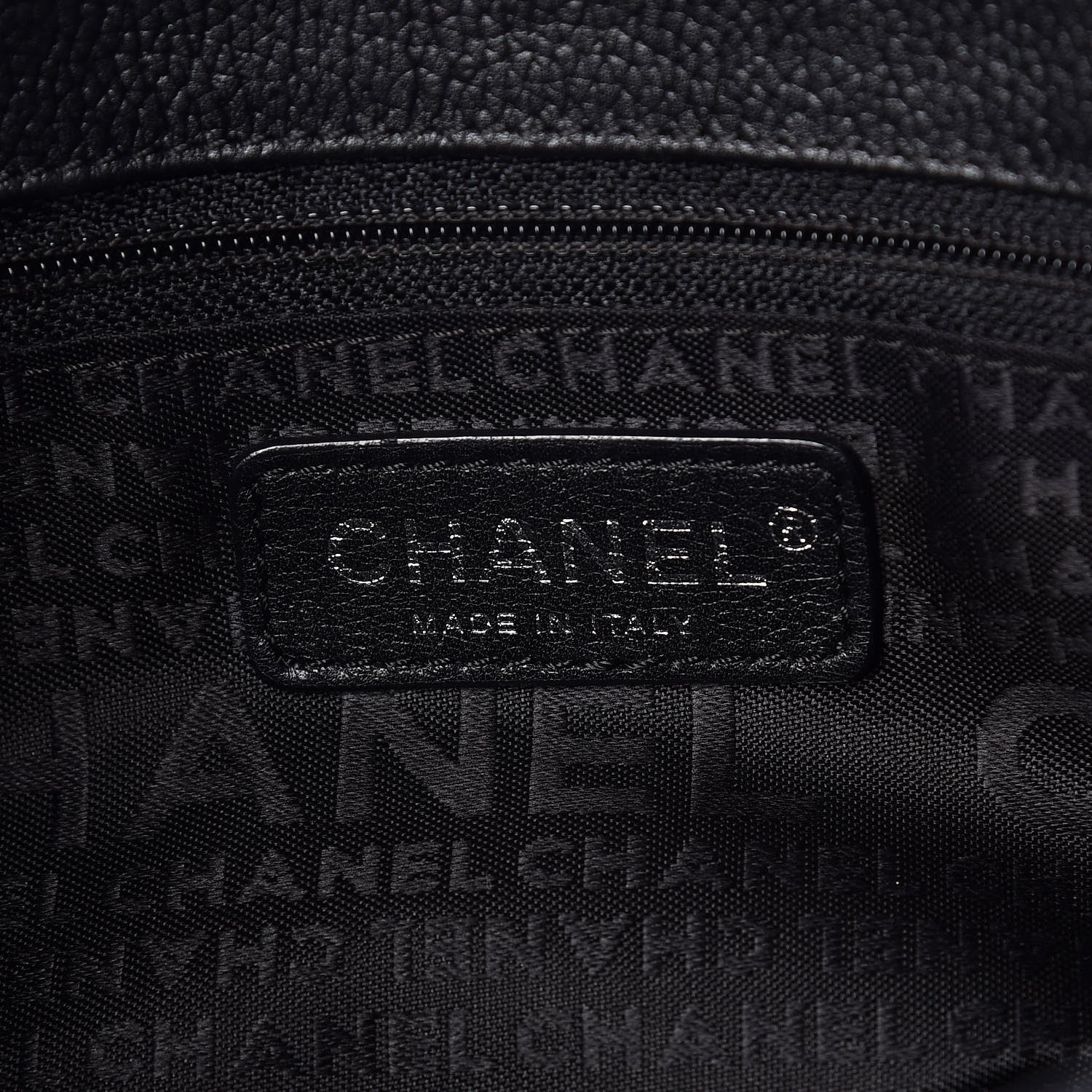Chanel Calfskin Mademoiselle Lock Cerf Shopper Tote Black 6 of 12