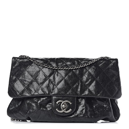 Chanel Caviar Quilted Medium Elastic Flap Black 1 of 9