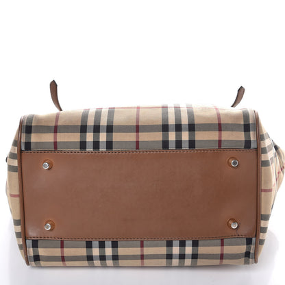 Burberry Horseferry Check Small Canterbury Tote Tan 16 of 20