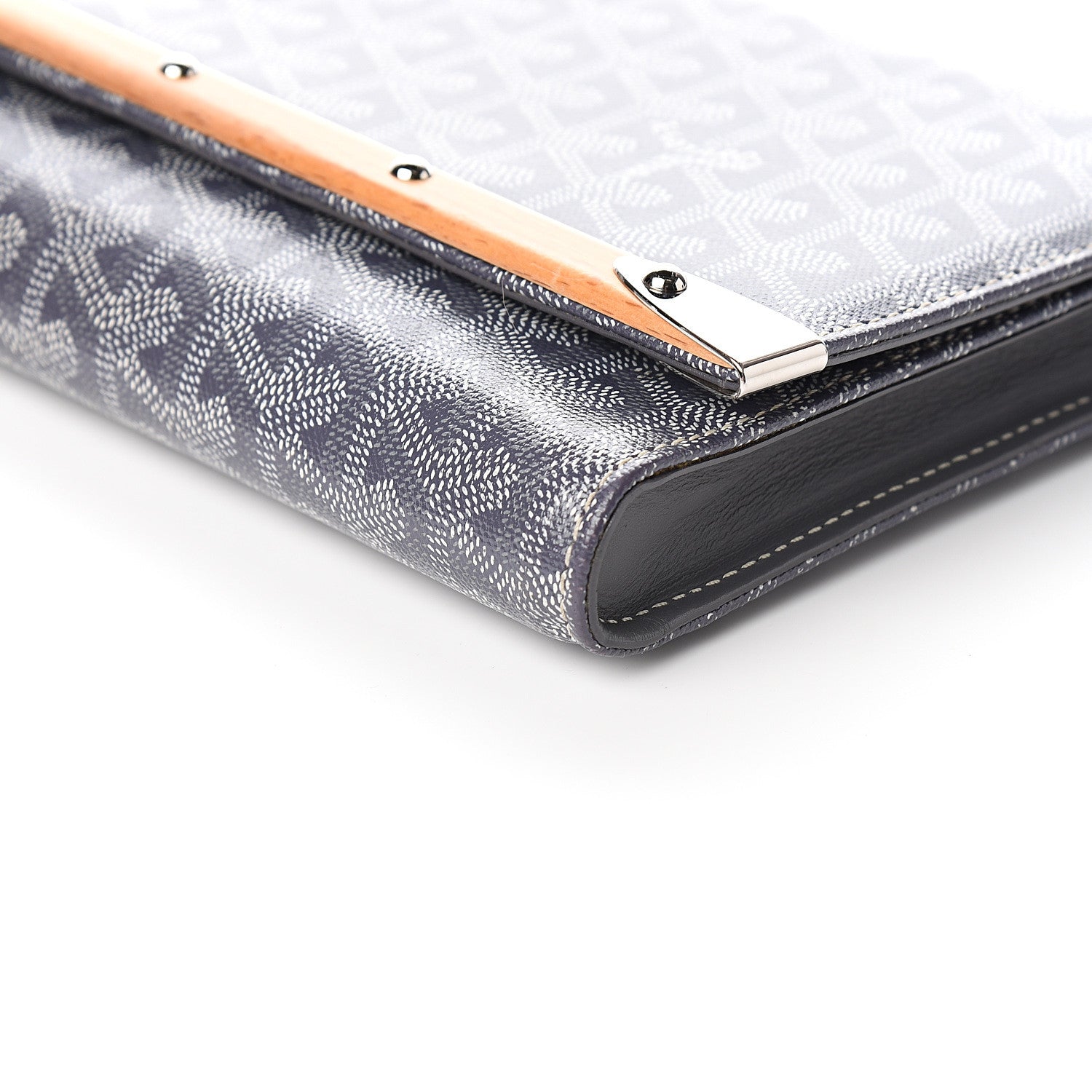 Goyard Goyardine Monte Carlo Bois Clutch Grey 7 of 7