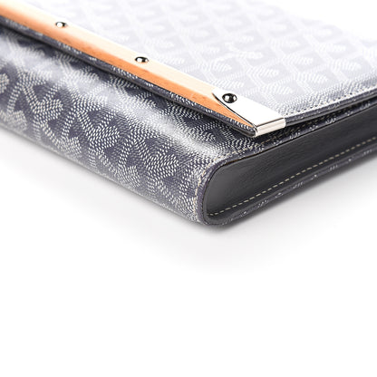 Goyard Goyardine Monte Carlo Bois Clutch Grey 7 of 7