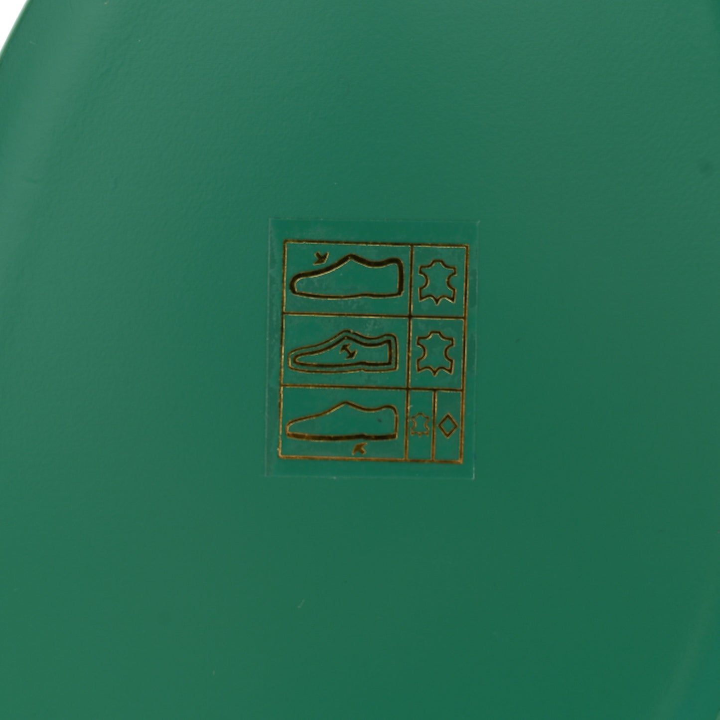 Calfskin Patent Calfskin Logo Mules 38 Green White
