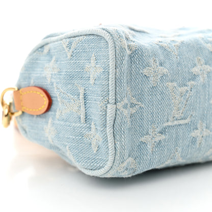 Louis Vuitton Monogram Denim Nano Speedy Sky Blue 8 of 9