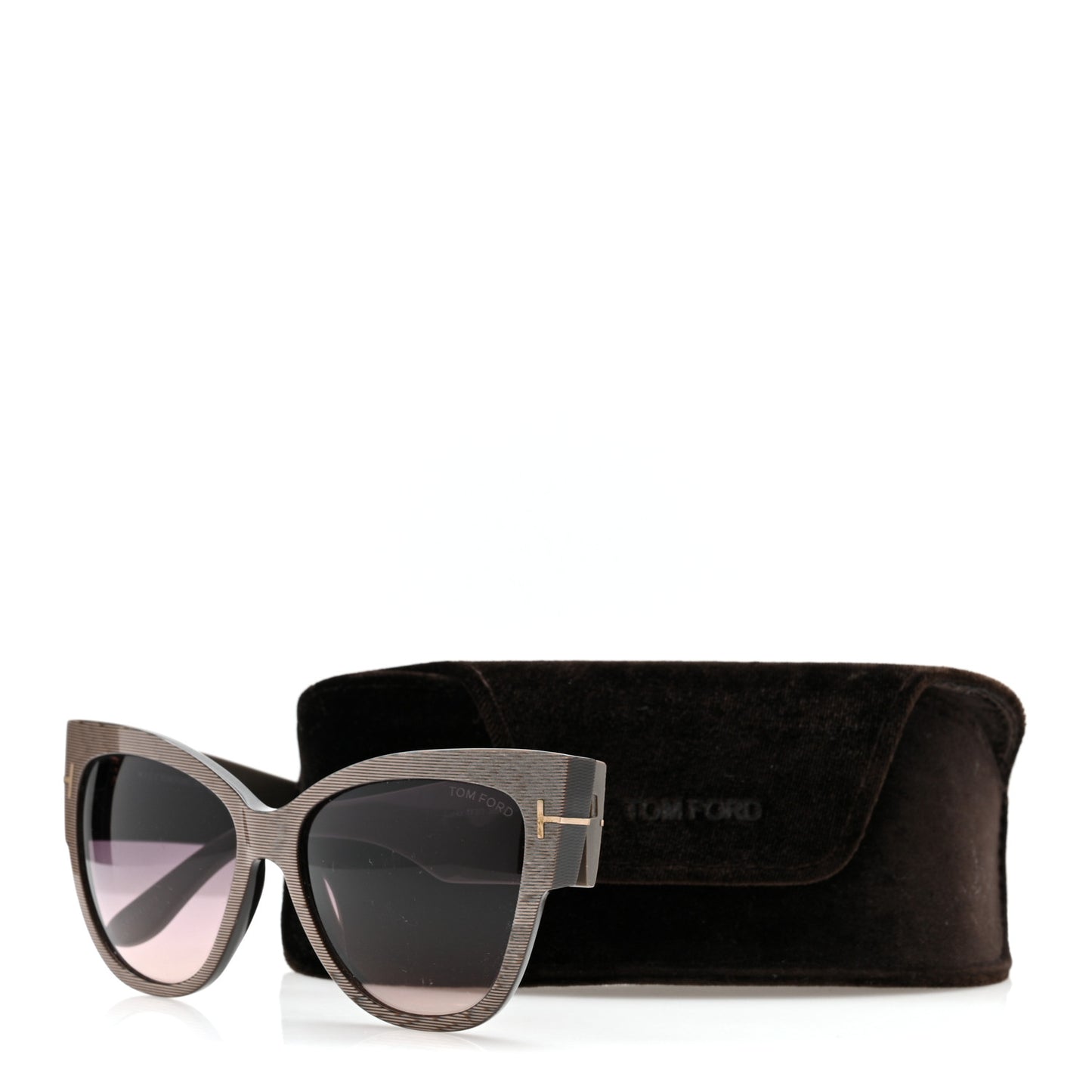 Acetate Anoushka Cat Eye Sunglasses TF371 Grey