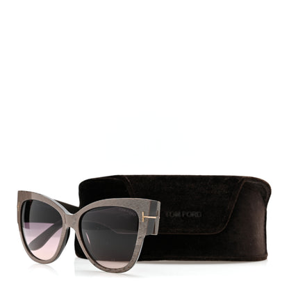 Tom Ford Acetate Anoushka Cat Eye Sunglasses TF371 Grey 8 of 8