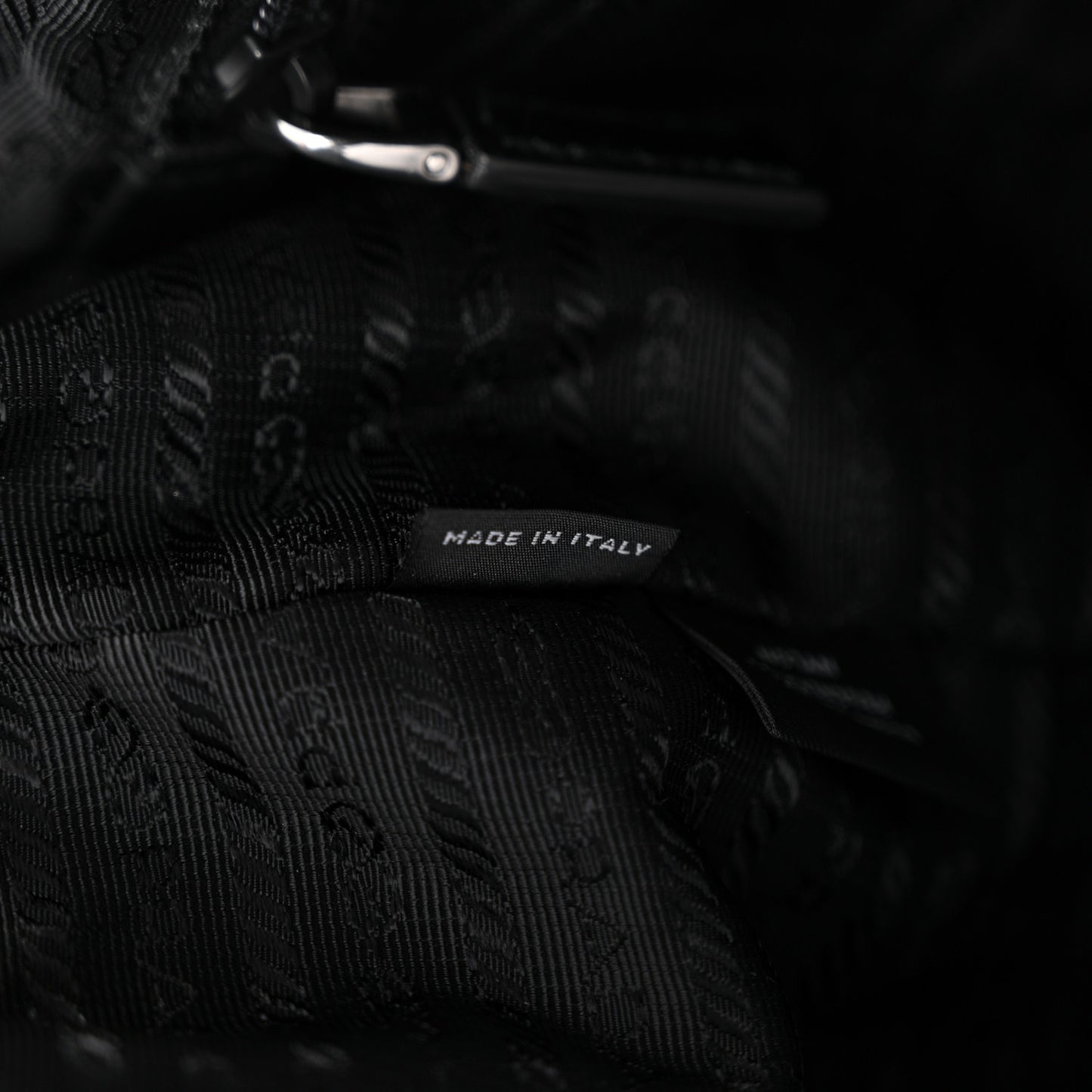 Re-Nylon Tessuto Saffiano Medium Backpack Black