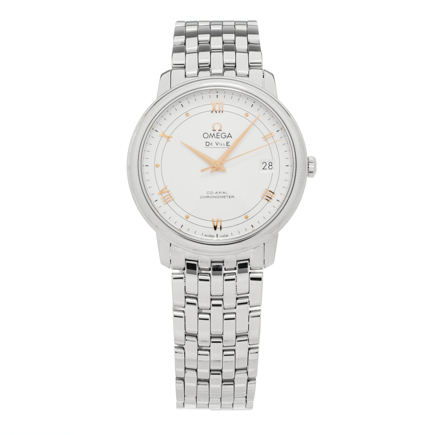 Omega Stainless Steel 36mm De Ville Prestige Co-Axial Automatic Watch Silver 424.10.37.20.02.002 1 of 5