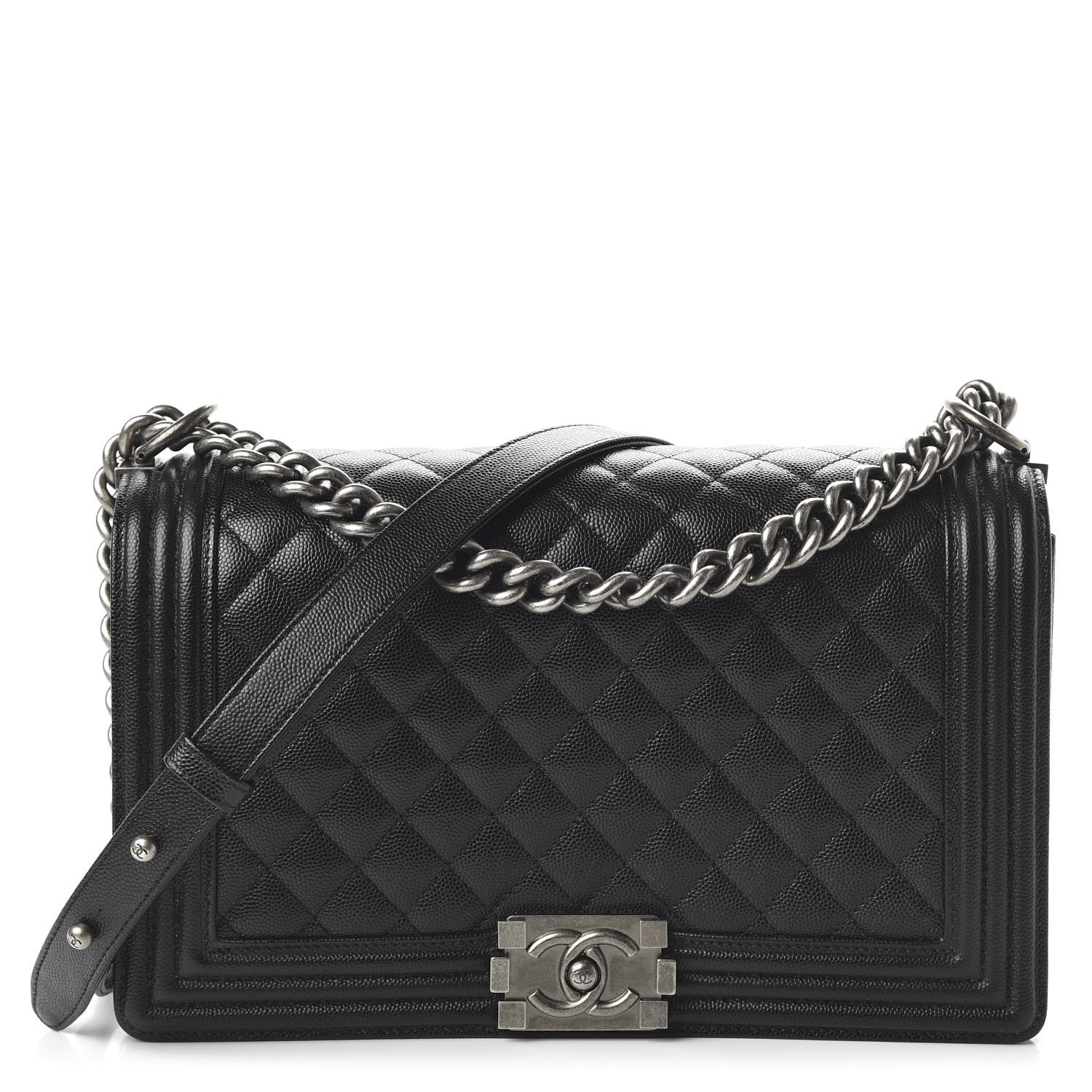 Chanel Caviar Quilted New Medium Boy Flap Black 1 of 11