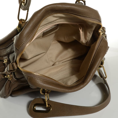 Chloe Calfskin Medium Paraty Barbour Khaki 5 of 8