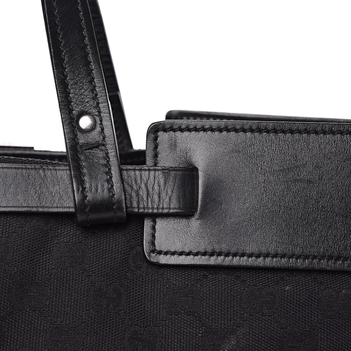 Monogram Large Tote Black