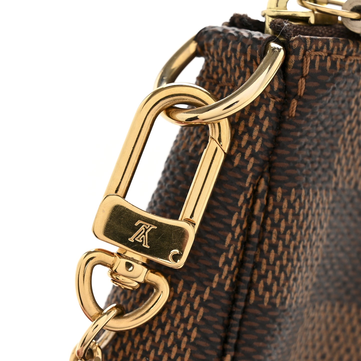 Damier Ebene Trunks and Locks Mini Pochette Accessories