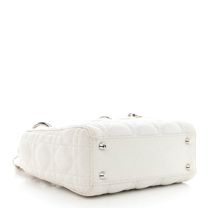 Christian Dior Lambskin Cannage Mini Lady Dior White 4 of 15