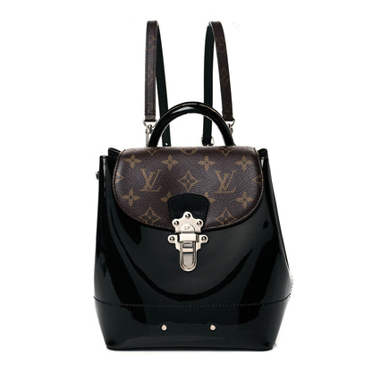 Louis Vuitton Patent Monogram Hot Springs Backpack Black 1 of 8
