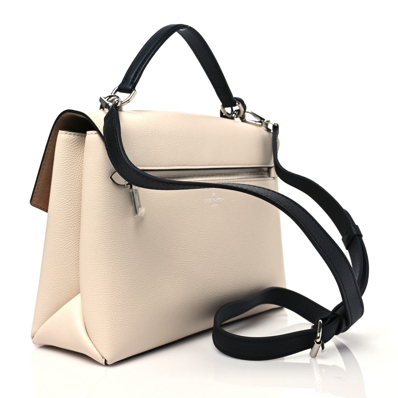 Soft Calfskin My Lockme Top Handle Kabuki Red Quartz Black