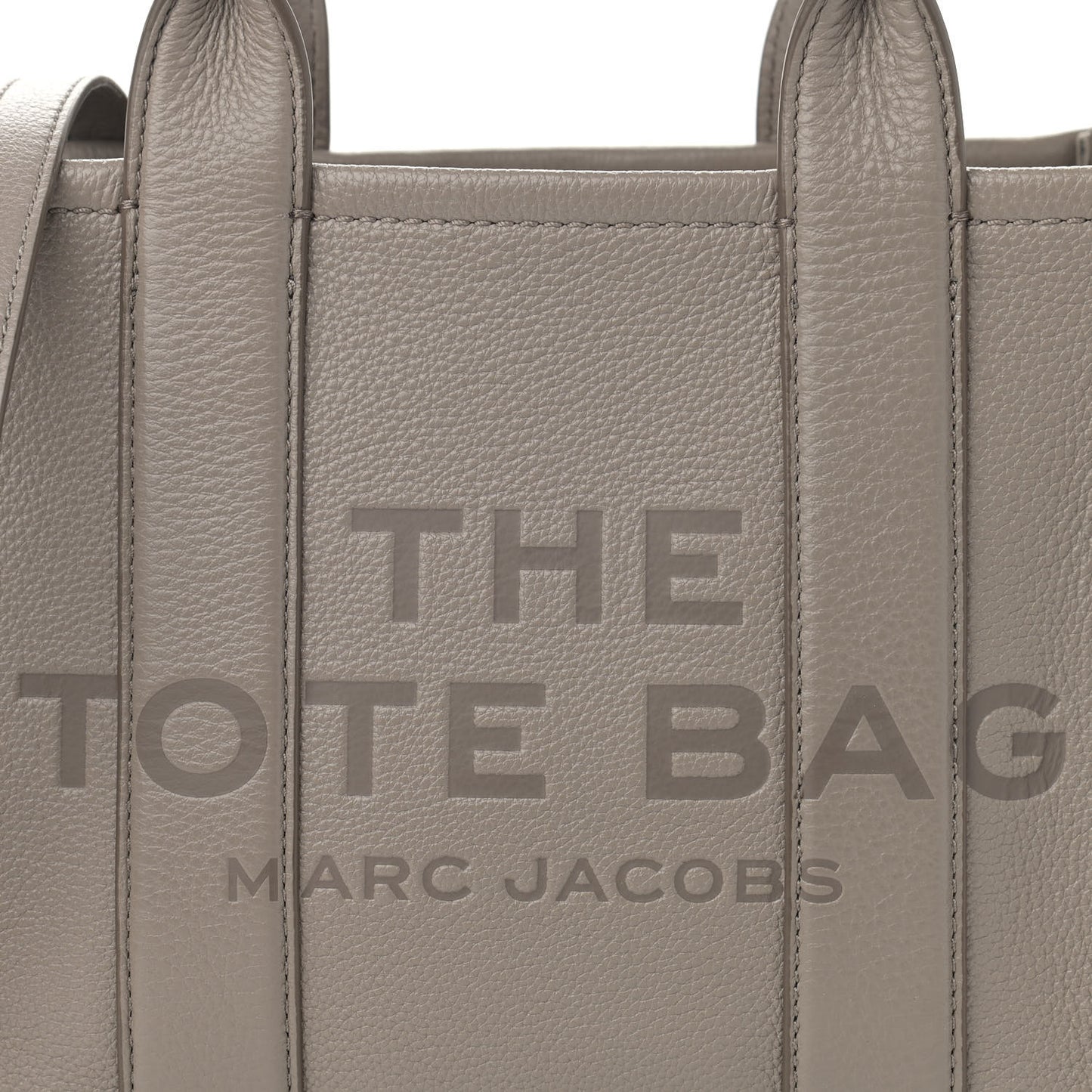 Grained Calfskin Small The Tote Bag Taupe