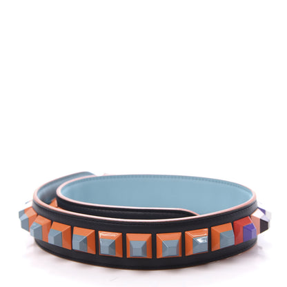 Fendi Calfskin Studded Strap You Navy Multicolor 2 of 4