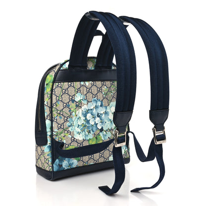 Gucci GG Supreme Monogram Blooms Small Day Backpack Blue 3 of 9