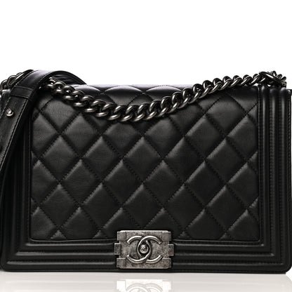 Chanel Calfskin Quilted New Medium Boy Flap Black 8 of 12