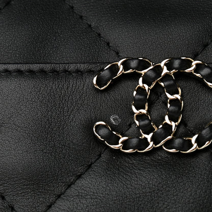 Chanel Calfskin Quilted Fringe Small Shopping Bag Black 11 of 11