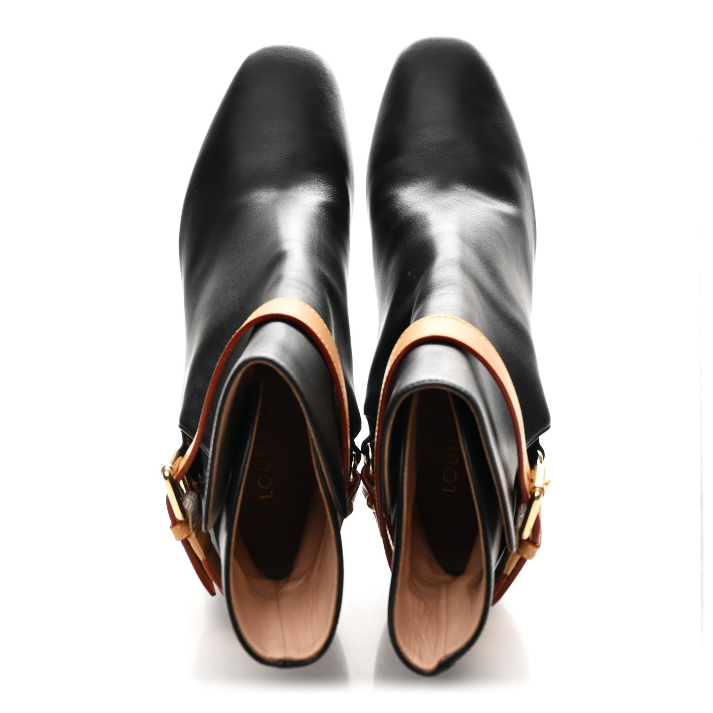 Calfskin Belted Parisienne Ankle Boots 41 Black
